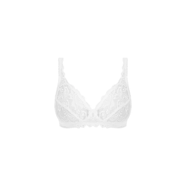 Soutien-gorge sans armatures blanc EGLANTINE Wacoal lingerie
