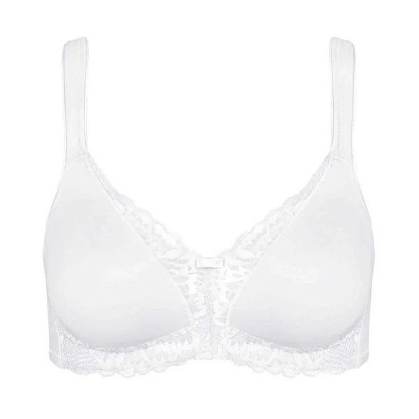 Soutien-gorge sans armatures Blanc Modern Lace+Cotton N Triumph