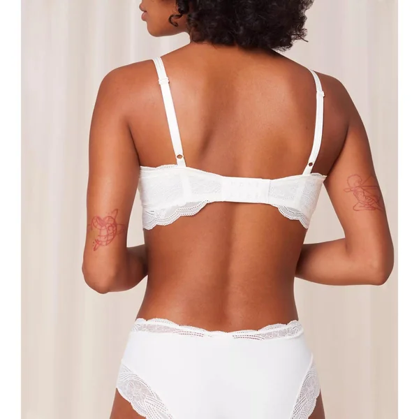 Soutien-gorge sans armatures en dentelle - Blanc Triumph