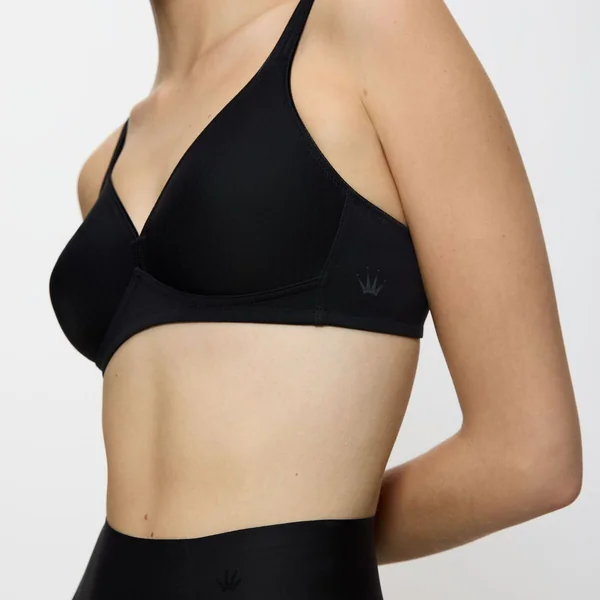Soutien-gorge sans armatures - noir Modern Soft+Cotton N en coton Triumph
