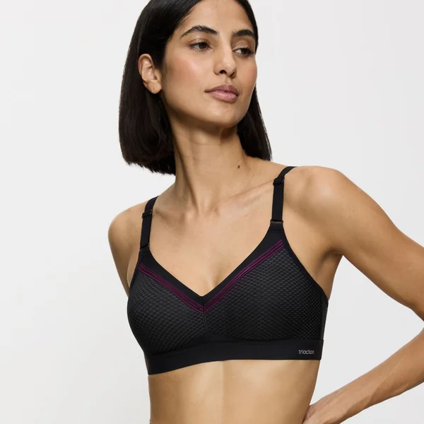 Soutien-gorge sans armatures noir Triaction Free Motion N EX Triumph