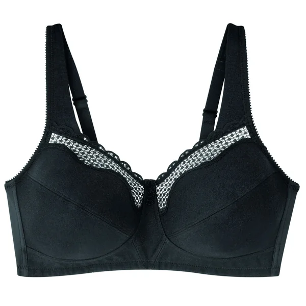 Soutien-gorge sans armatures noir-SOFT CUPS en coton Bestform