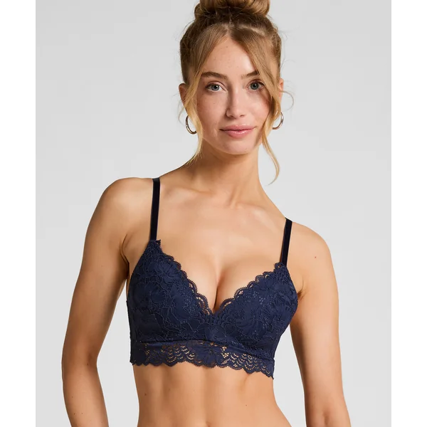 Soutien-gorge sans armatures préformé Andrea - Bleu