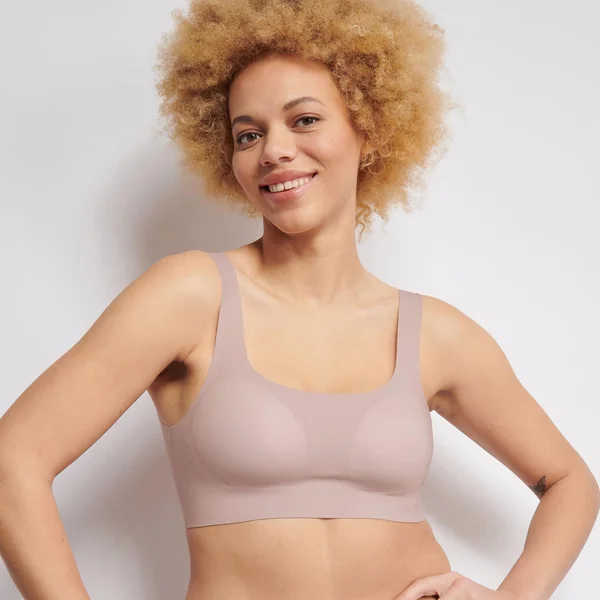 Soutien-gorge sans armatures rose clair Sloggi