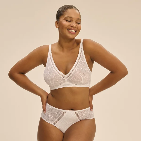 Soutien-gorge sans-armatures structuré Blanc Simone Pérèle