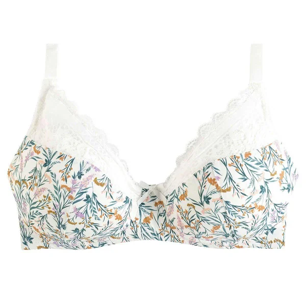 Soutien-gorge souple ivoire/orange Elena blanc Pomm Poire