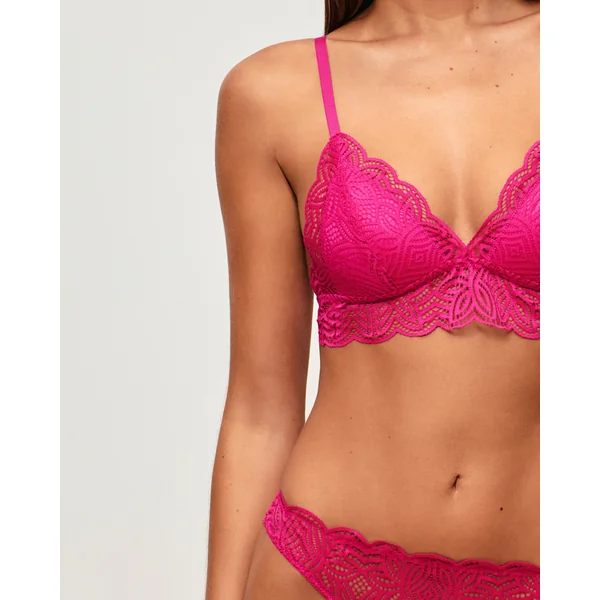 Soutien-gorge triangle push-up en dentelle