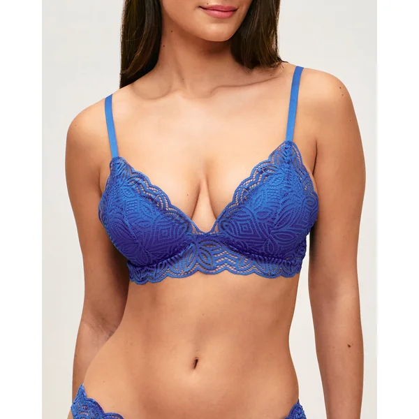 Soutien-gorge triangle push-up en dentelle
