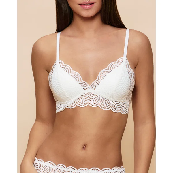 Soutien-gorge triangle push-up en dentelle
