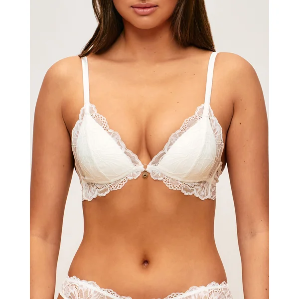 Soutien-gorge triangle push-up en dentelle