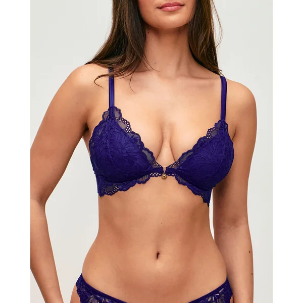 Soutien-gorge triangle push-up en dentelle