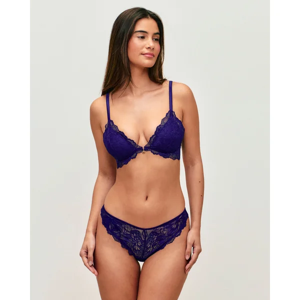 Soutien-gorge triangle push-up en dentelle