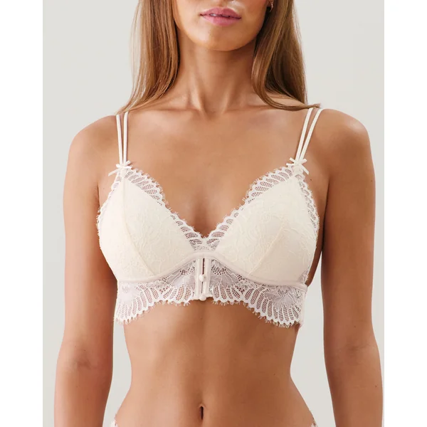 Soutien-gorge triangle push-up en dentelle