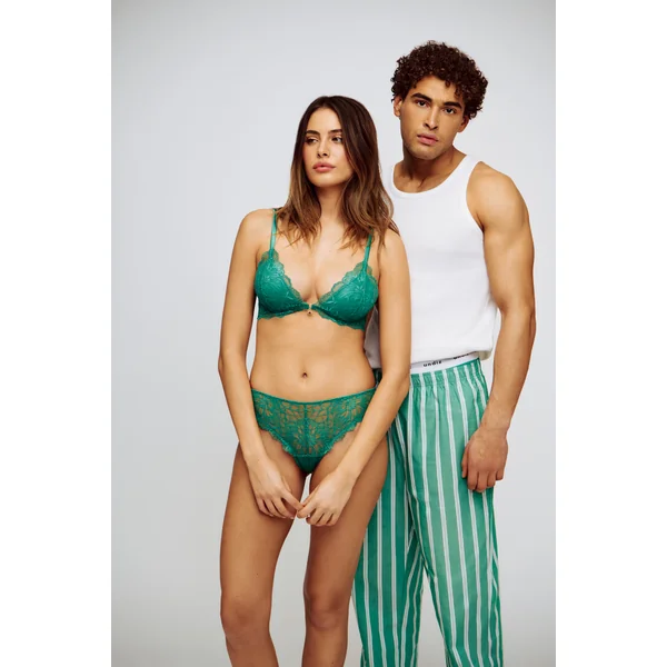 Soutien-gorge triangle push-up en dentelle