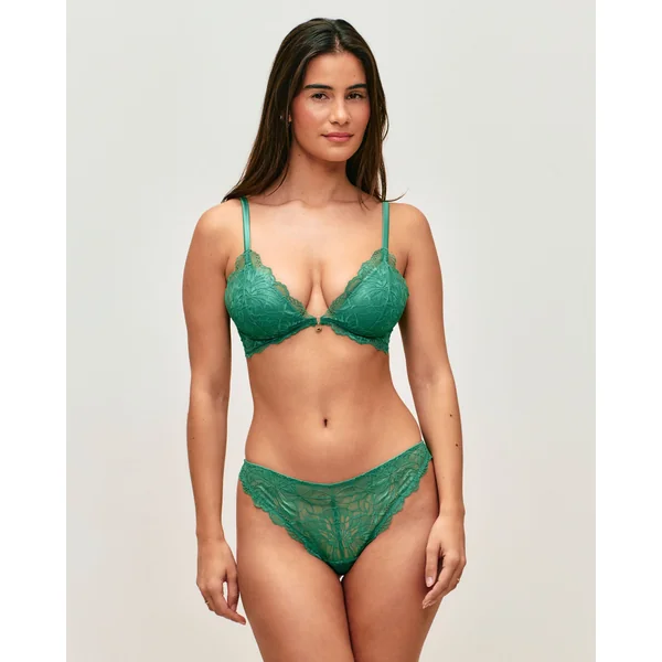Soutien-gorge triangle push-up en dentelle