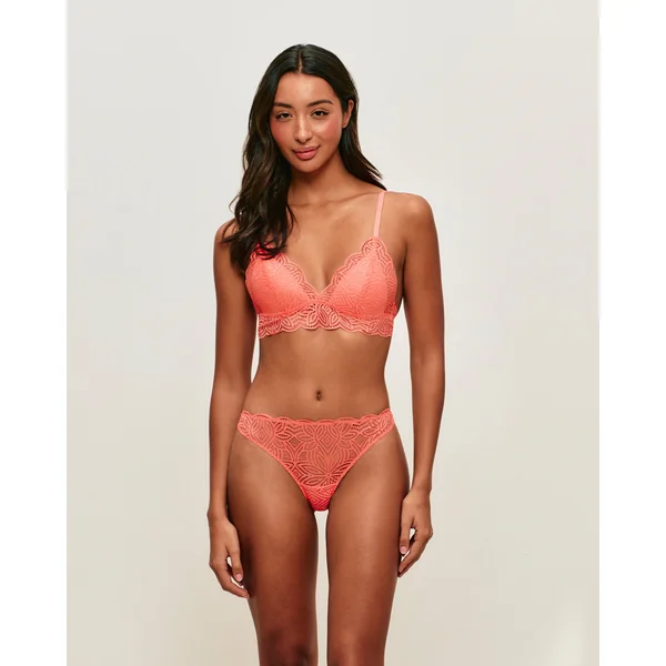 Soutien-gorge triangle push-up en dentelle