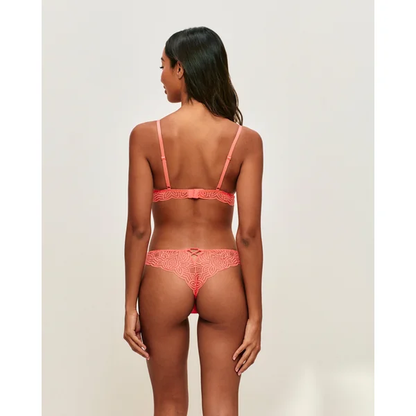 Soutien-gorge triangle push-up en dentelle