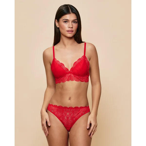 Soutien-gorge triangle push-up en dentelle