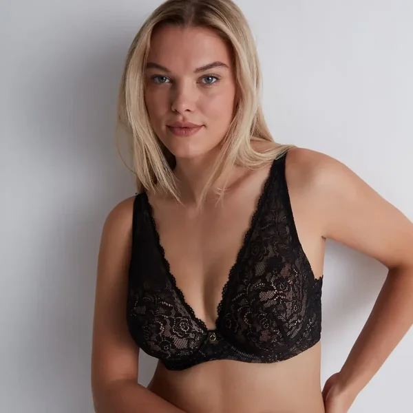 Soutien-gorge triangle ROSESSENCE noir Aubade Rosessence