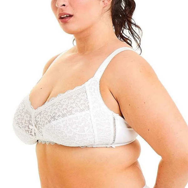 Soutien-gorge triangle sans armatures - Blanc Pomm Poire ELENA Pomm Poire