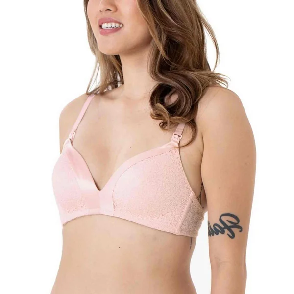 Soutien-gorge triangle sans armatures - Rose QUARTZ en coton Dorina