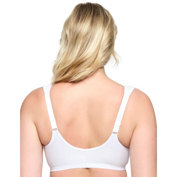 Soutien-gorge WonderWire en Coton à Armatures et Fermeture Frontale, Spécial Grandes Tailles 1241 BLANC