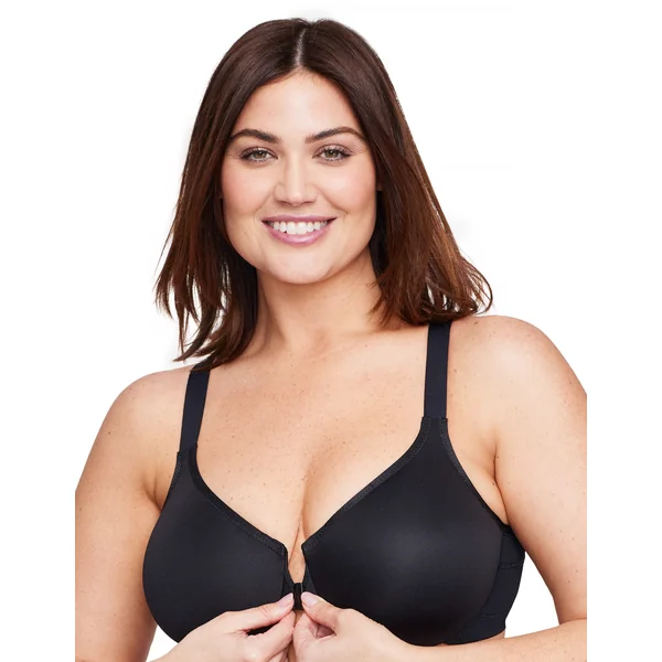 Soutien-gorge WonderWire Grandes Tailles Aide à la Posture, à Armatures et Fermeture Frontale 9265 NOIR