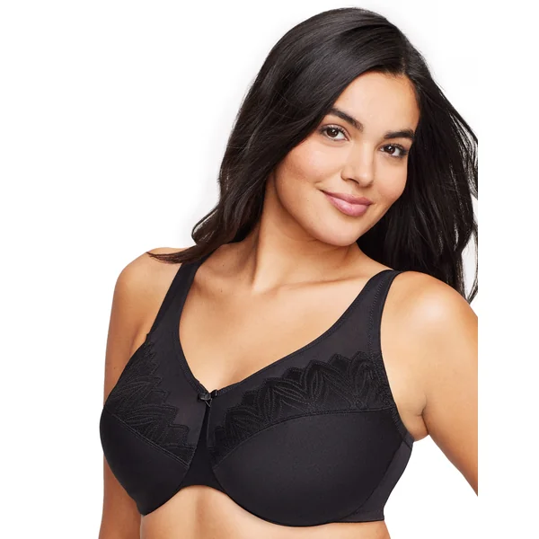 Soutien-gorge WonderWire Minimiseur à Armatures, Spécial Grandes Tailles 9003 NOIR