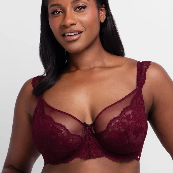 Soutien-Gorge à armature non rembourré rouge Dorina