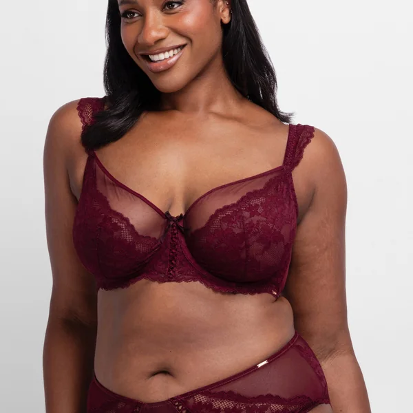 Soutien-Gorge à armature non rembourré rouge Dorina