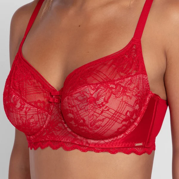 Soutien-gorge à armature non rembourré rouge Dorina