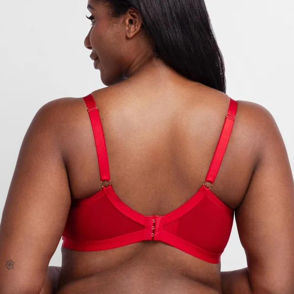 Soutien-gorge à armature non rembourré rouge Dorina