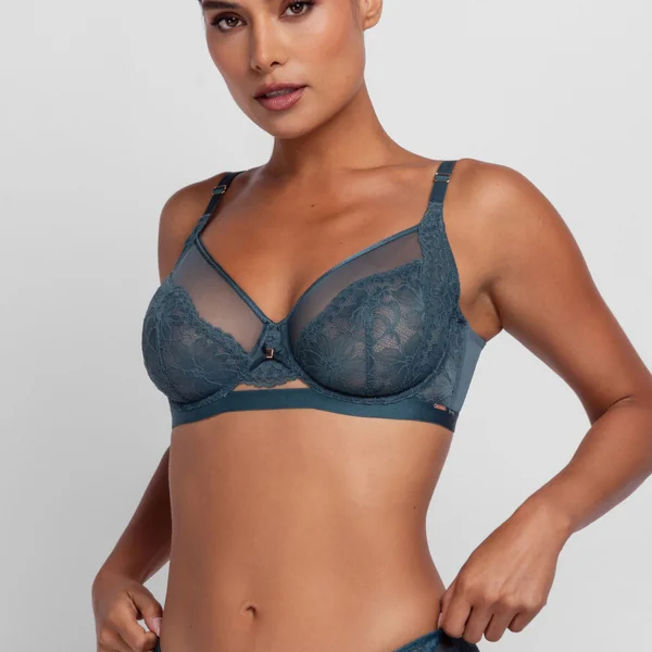 Soutien-Gorge à armature non rembourré vert Dorina