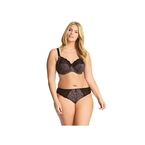 Soutien-gorge à armatures avec basques MORGAN 4110 EBONY