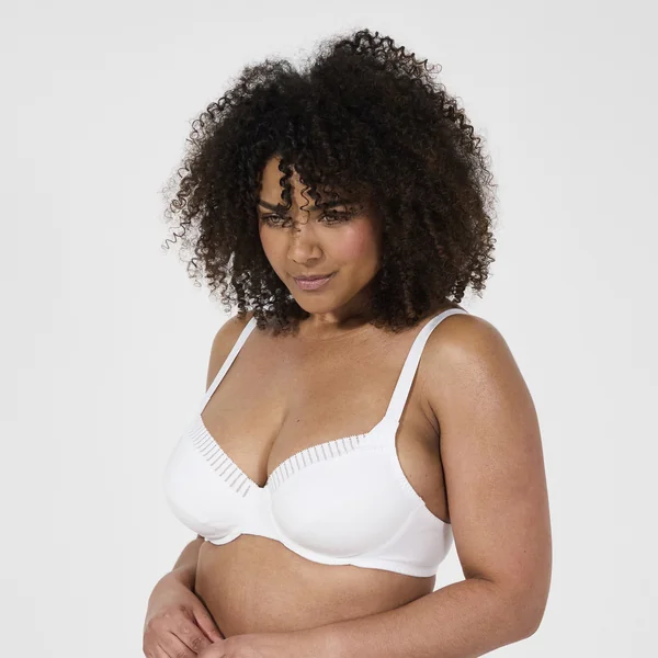 Soutien-gorge à armatures blanc en coton Bestform