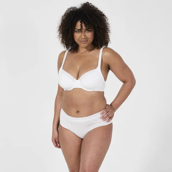 Soutien-gorge à armatures blanc en coton Bestform