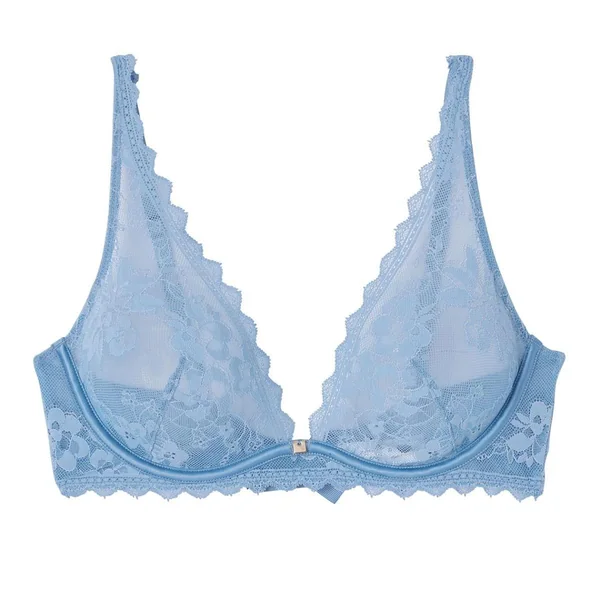 Soutien-gorge à armatures bleu Siwa Camille Cerf x Pomm Poire