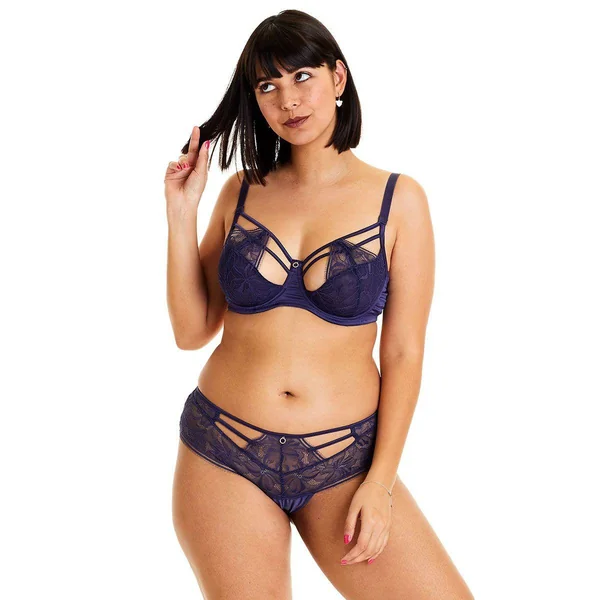 Soutien-gorge à armatures grand maintien bleu Diabolique Pomm Poire