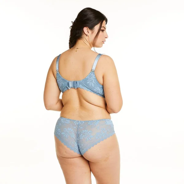 Soutien-gorge à armatures grand maintien bleu Siwa Camille Cerf x Pomm Poire