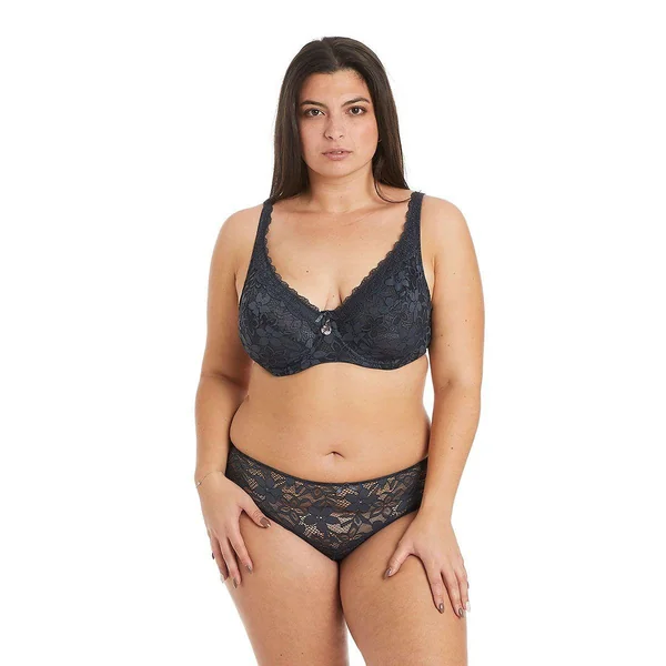 Soutien-gorge à armatures grand maintien gris Tarot Pomm Poire