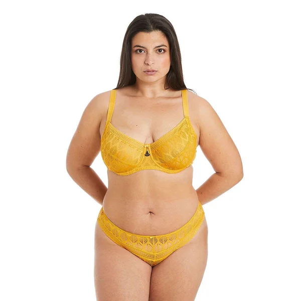 Soutien-gorge à armatures grand maintien jaune Ruche Pomm Poire