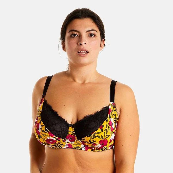 Soutien-gorge à armatures grand maintien jaune Shaker Pomm Poire