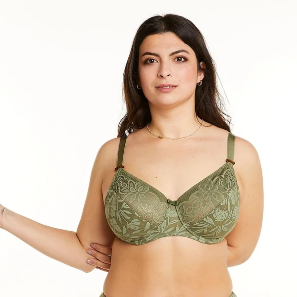 Soutien-gorge à armatures grand maintien kaki Apologie vert Pomm Poire