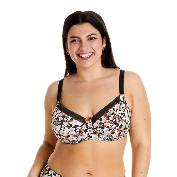 Soutien-gorge à armatures grand maintien kaki Seventies vert Pomm Poire