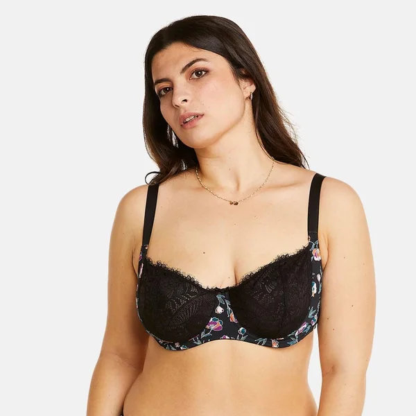 Soutien-gorge à armatures grand maintien noir Impériale Pomm Poire