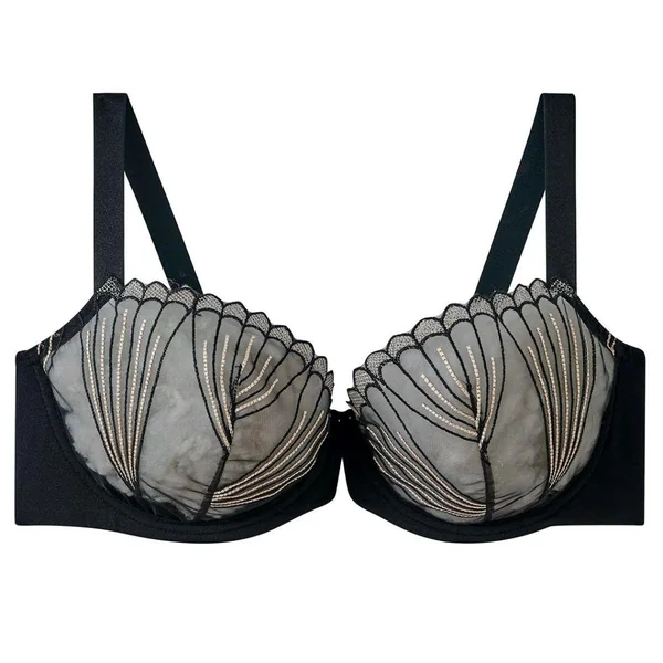 Soutien-gorge à armatures grand maintien noir Indécise Pomm Poire