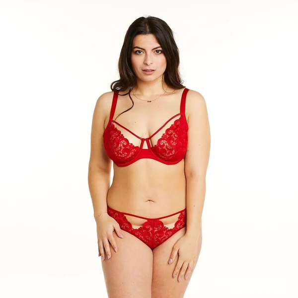 Soutien-gorge à armatures grand maintien rouge Miracle Pomm Poire