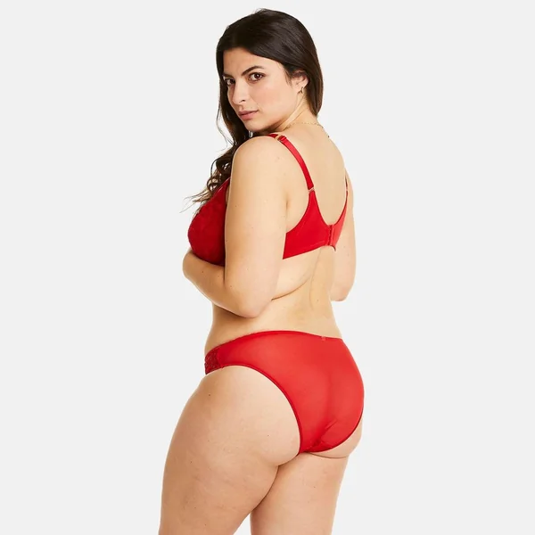Soutien-gorge à armatures grand maintien rouge Miracle Pomm Poire