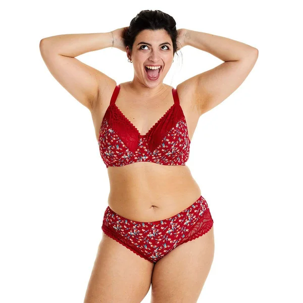 Soutien-gorge à armatures grand maintien rouge Paprika Pomm Poire