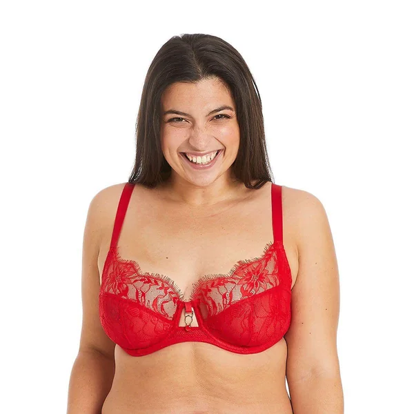 Soutien-gorge à armatures grand maintien rouge Sangria Pomm Poire